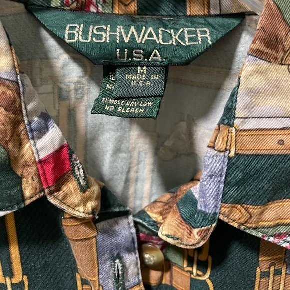 Vintage Ralph Lauren x Bushwacker Equestrian Horse Button Up Long Sleeve Shirt - Picture 2 of 5